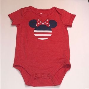 Minnie Mouse Americana onesie